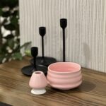 وعاء + هولدر الويسك ( اللون الوردي )